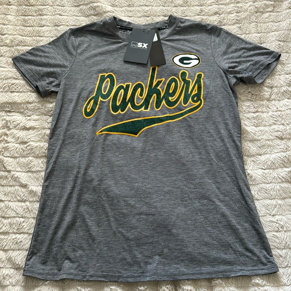 NWT Packers dri fit tee glitter logo